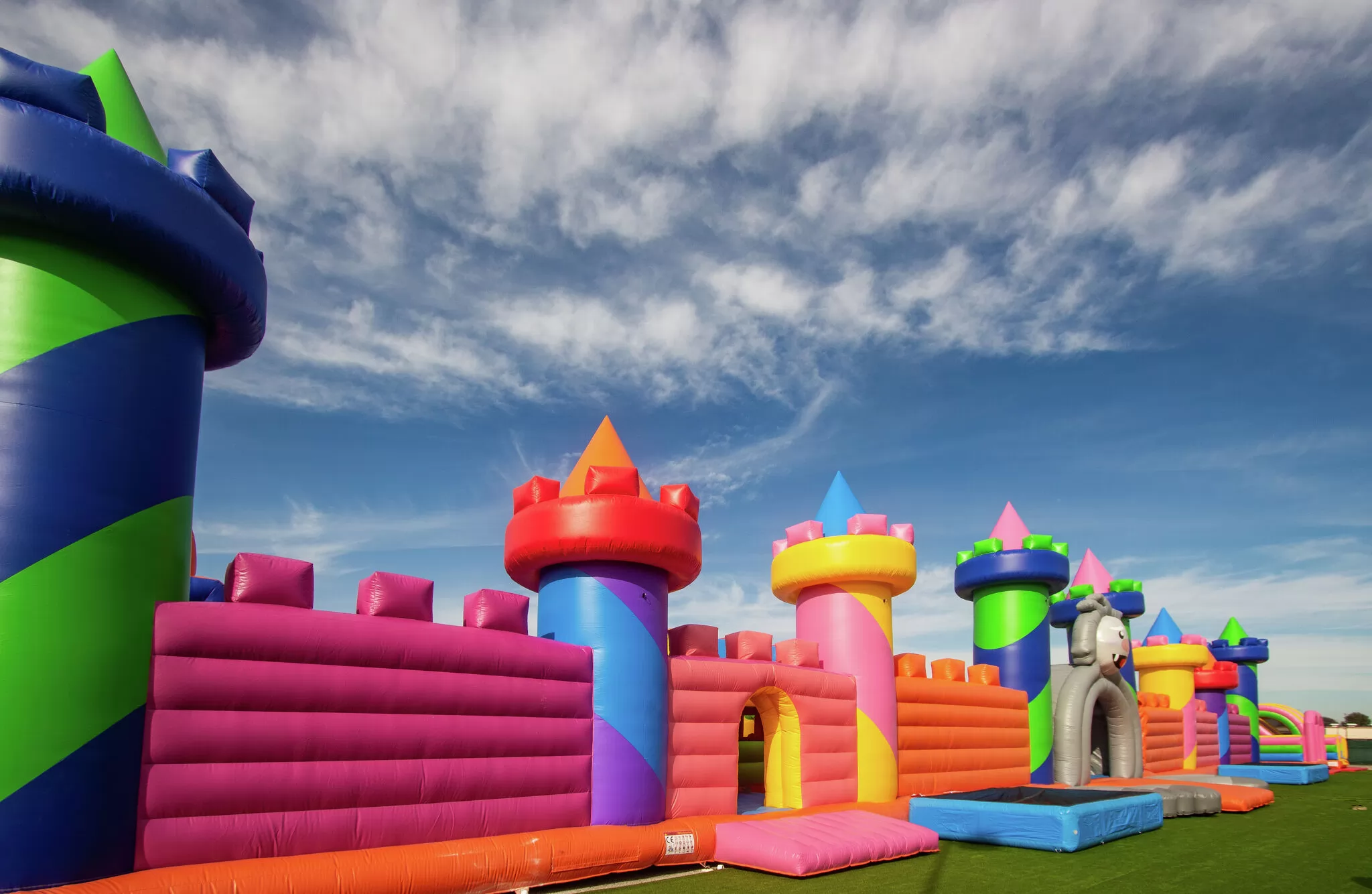 monster multifun inflatable trampoline theme park