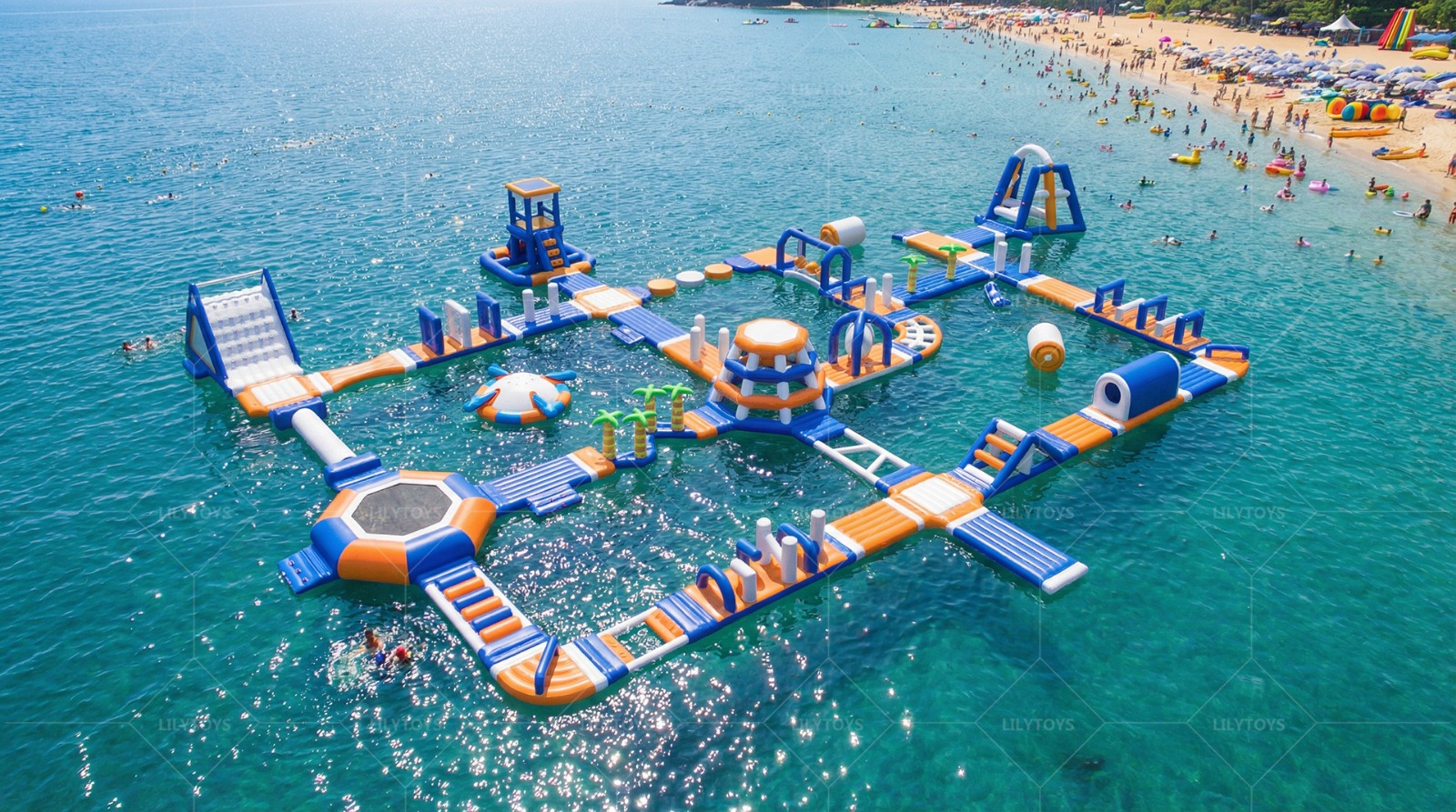 water park on the sea