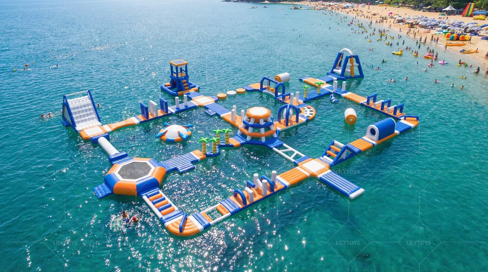 water park on the sea