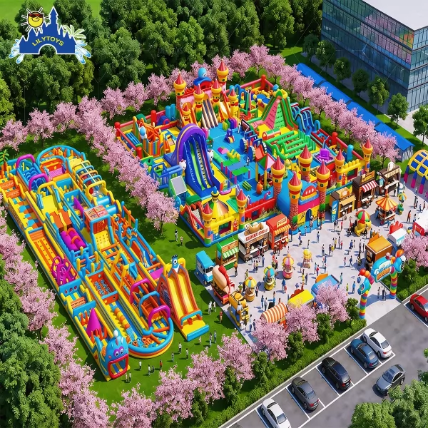 Colorful Inflatable Park