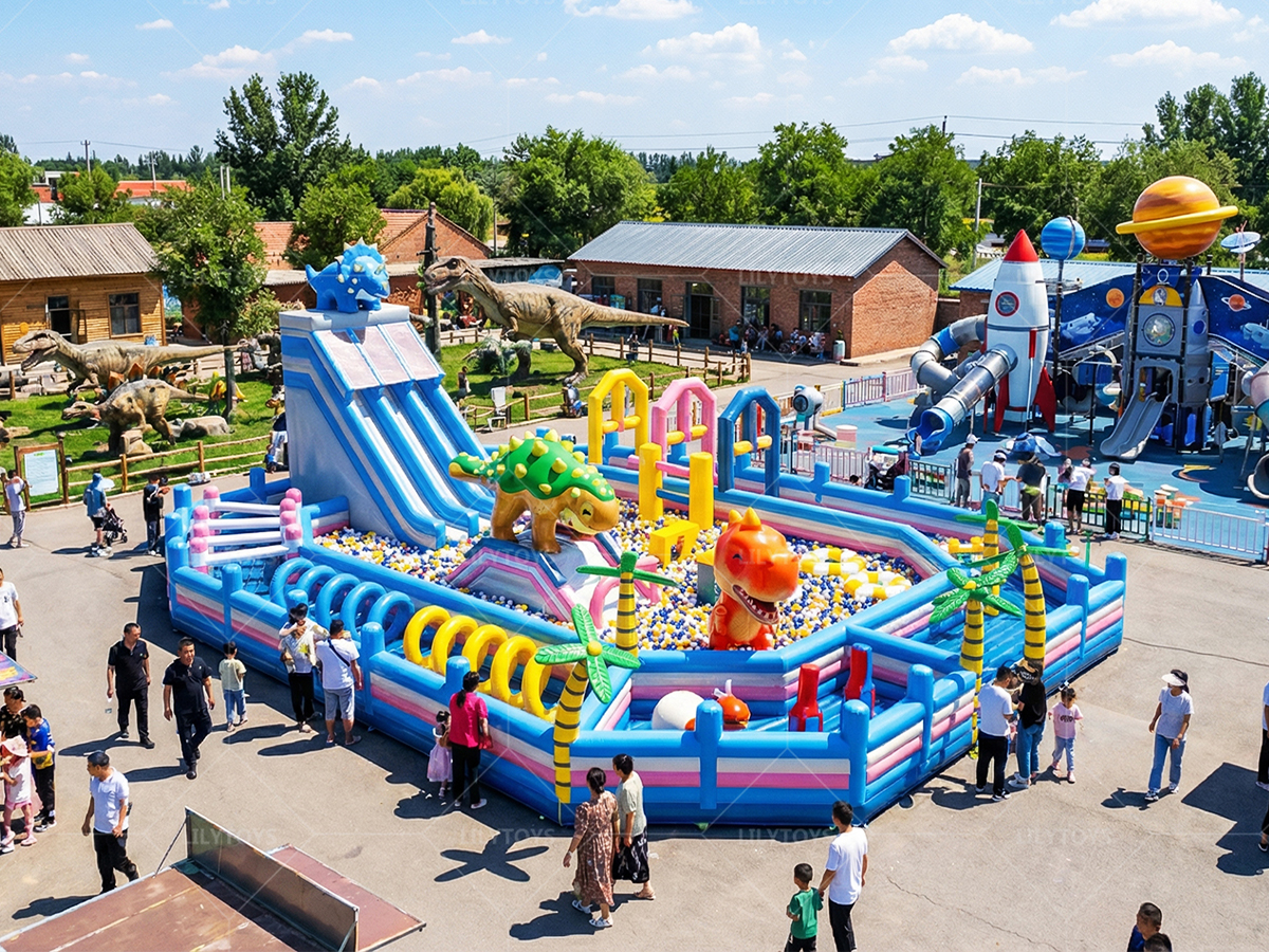 Blue Inflatable Bouncy Castle
