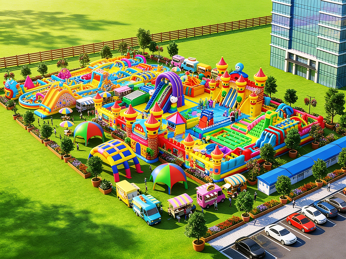 Giant Inflatable Bouncy Park